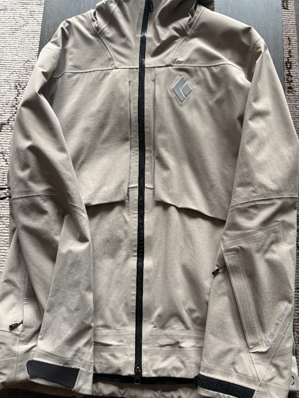 Black Diamond Factor Shell Ski Jacket Men's Large Moonstone Tan
